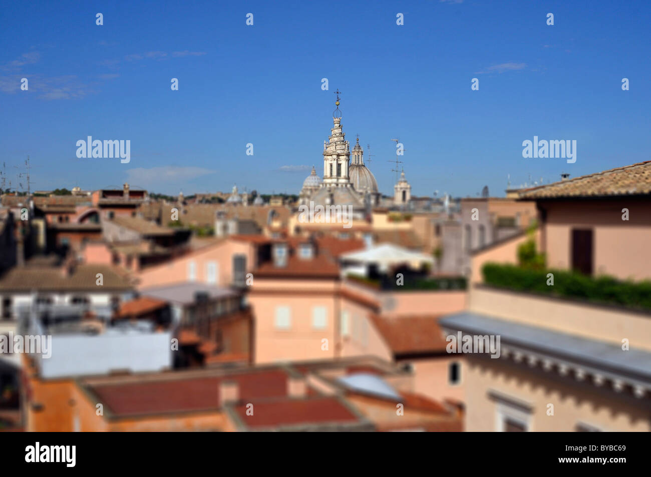 Vista su Roma, Lazio, l'Italia, Europa Foto Stock