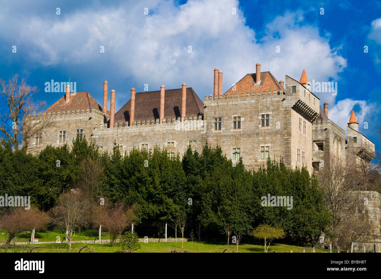 Castello di Guimaraes, Portogallo, Europa Foto Stock
