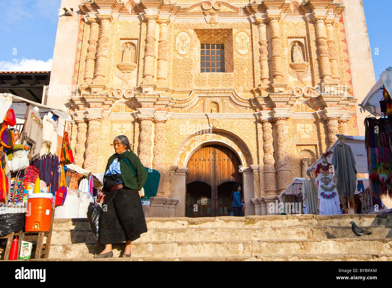 Il Templo de Santo Domingo, San Cristobal de las Casas, Chiapas, Messico Foto Stock