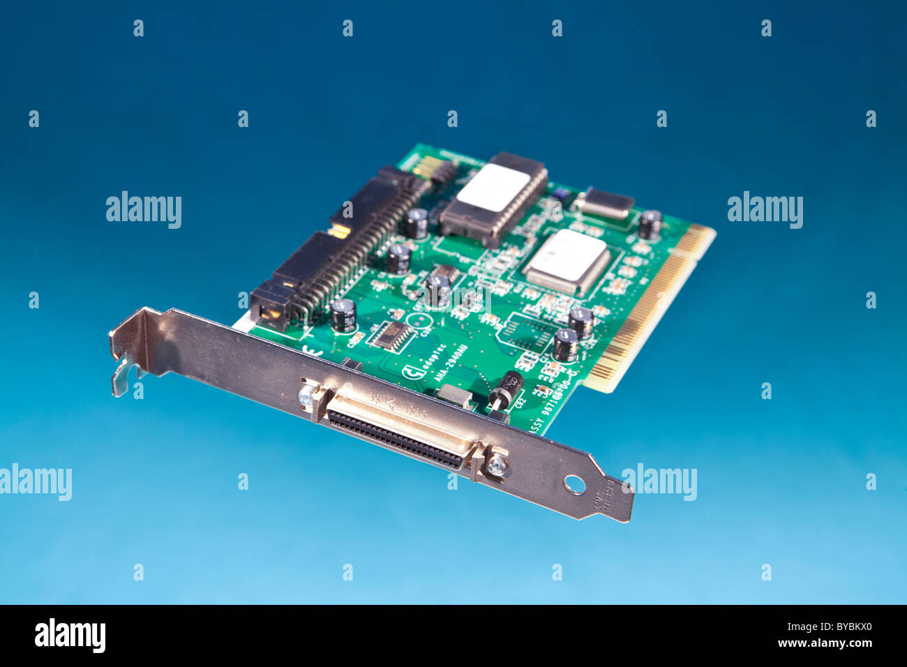Una scheda PCI SCSI Foto Stock