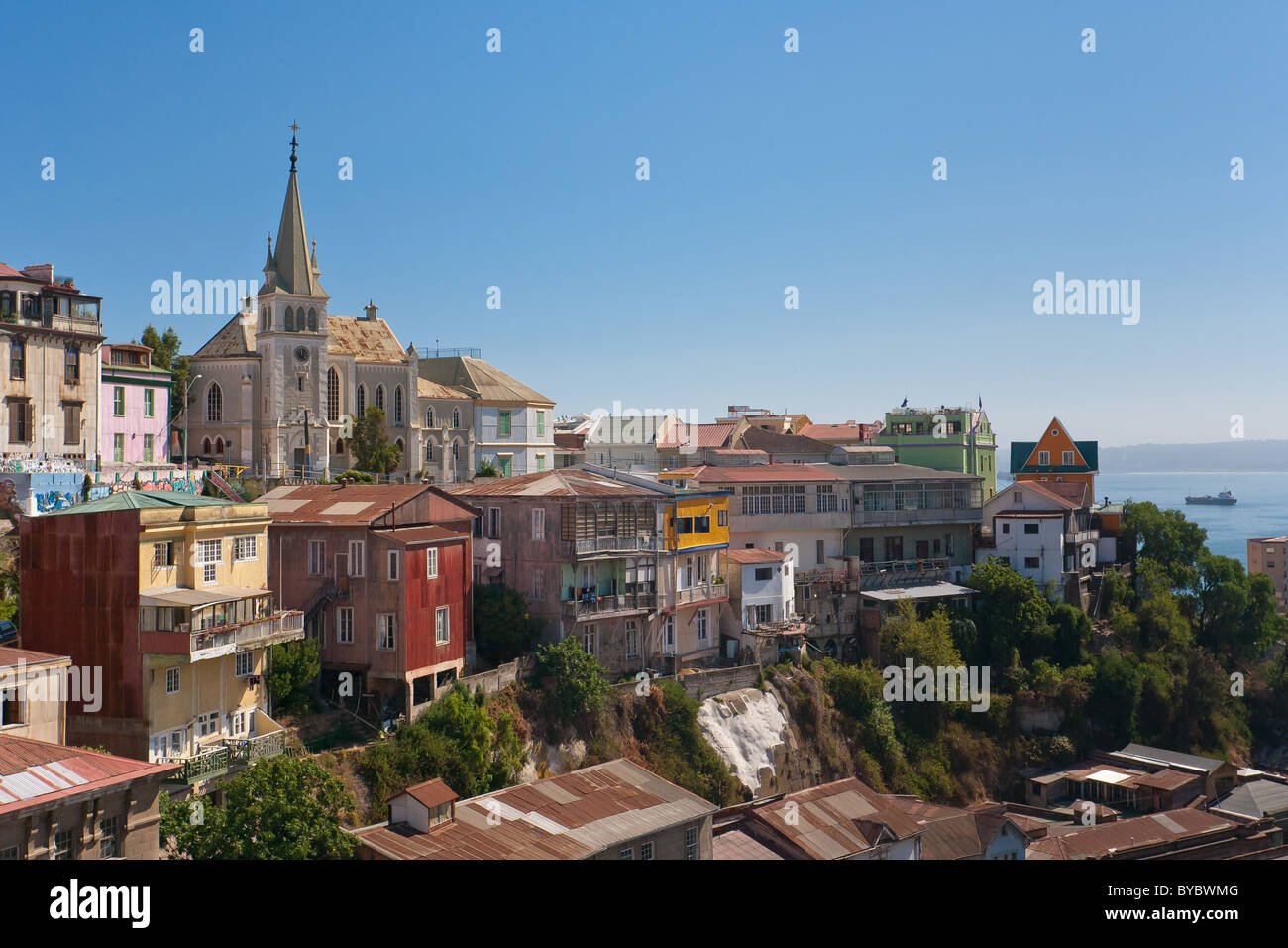 Area di Valparaiso, Cile Foto Stock