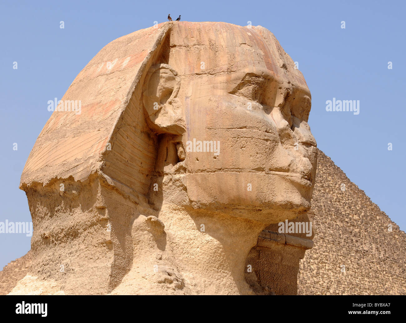 La sfinge e la piramide di Khafre, Egitto Foto Stock