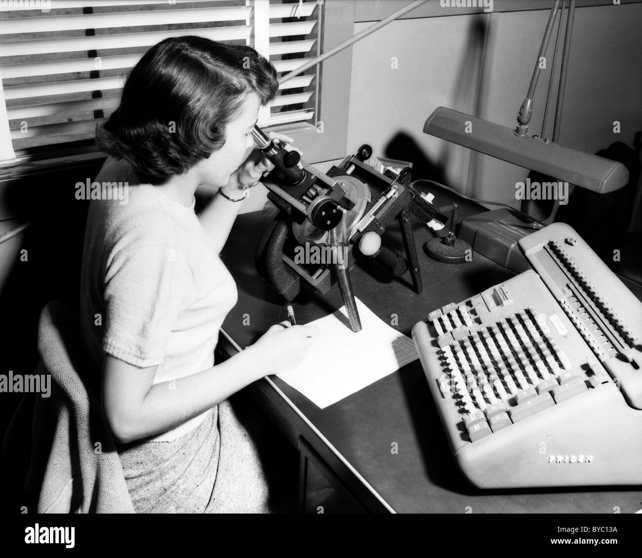 X-4 Programma con che cosa Langley ingegneri eufemisticamente chiamati " femminile " calcolatore personale di supporto. Foto Stock