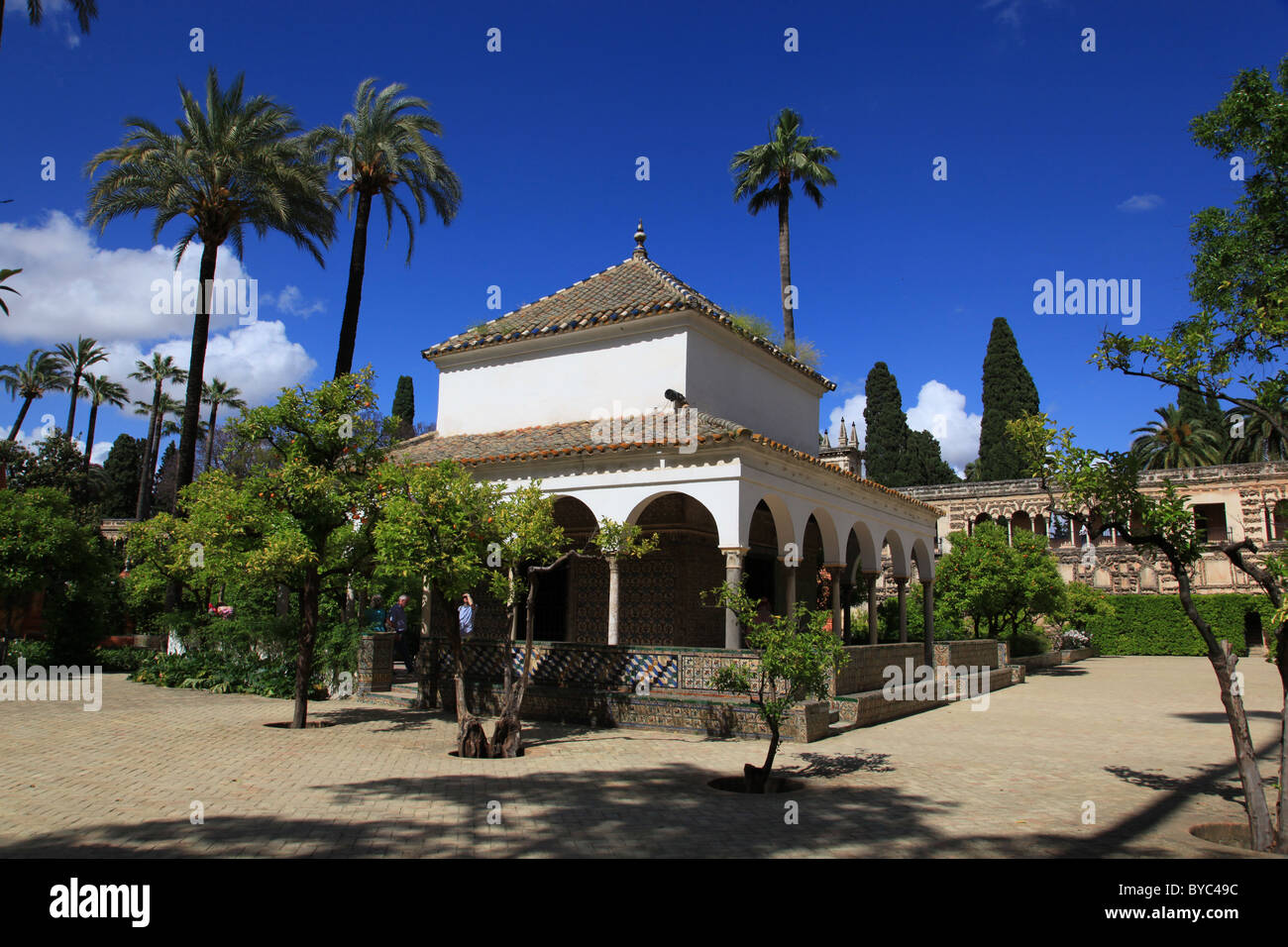 Padiglione Alcázar Siviglia, Spagna Foto Stock