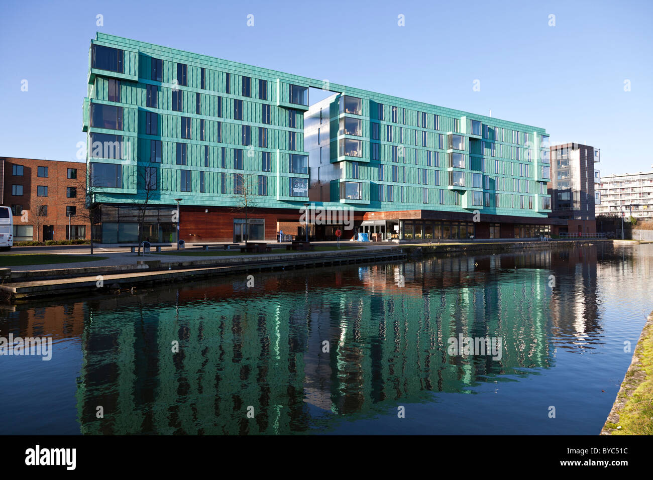 Westfield Student Village sistemazione accanto al Regent's Canal est di Londra Foto Stock