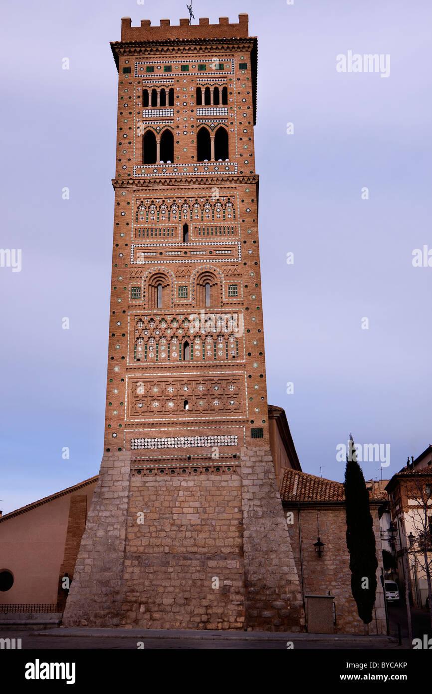 Stile mudéjar torre in Teruel (Spagna) Foto Stock
