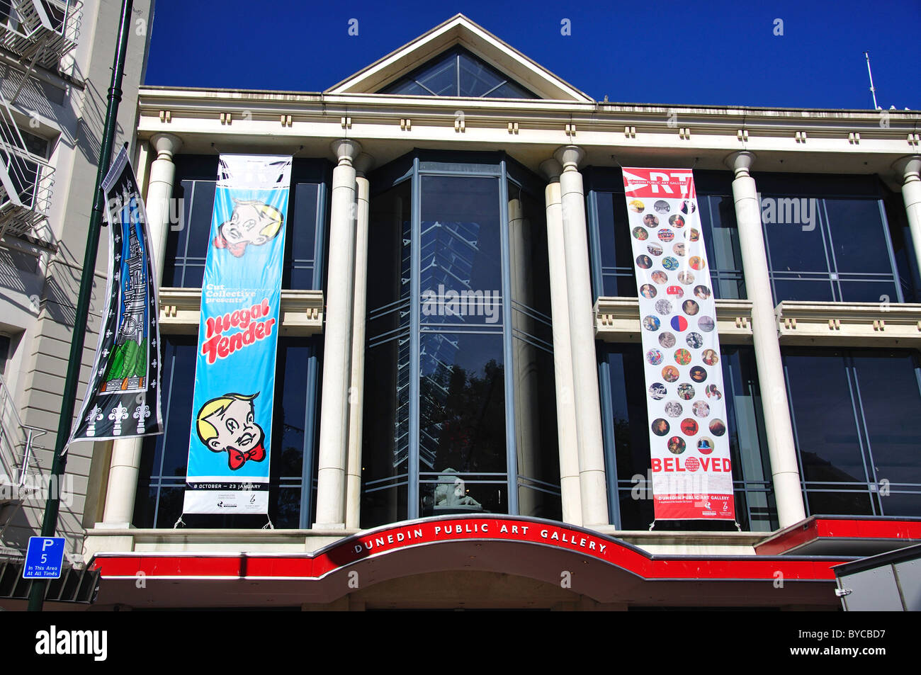 Dunedin Public Art Gallery, l'Ottagono, Dunedin, Regione di Otago, Isola del Sud, Nuova Zelanda Foto Stock