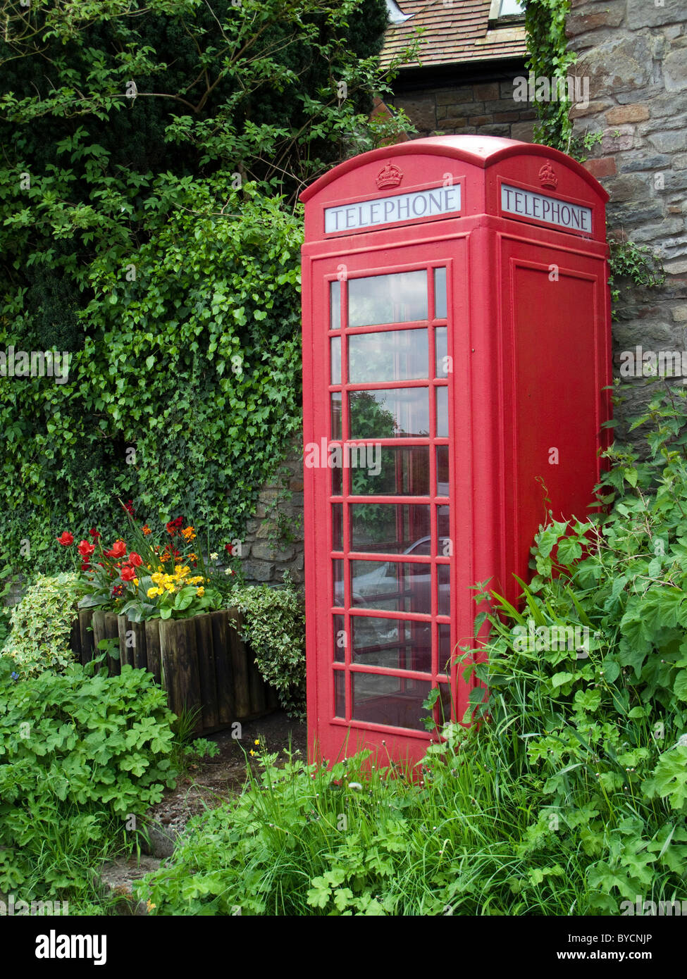 Tradizionale vecchio stile casella Telefono (K9) Foto Stock