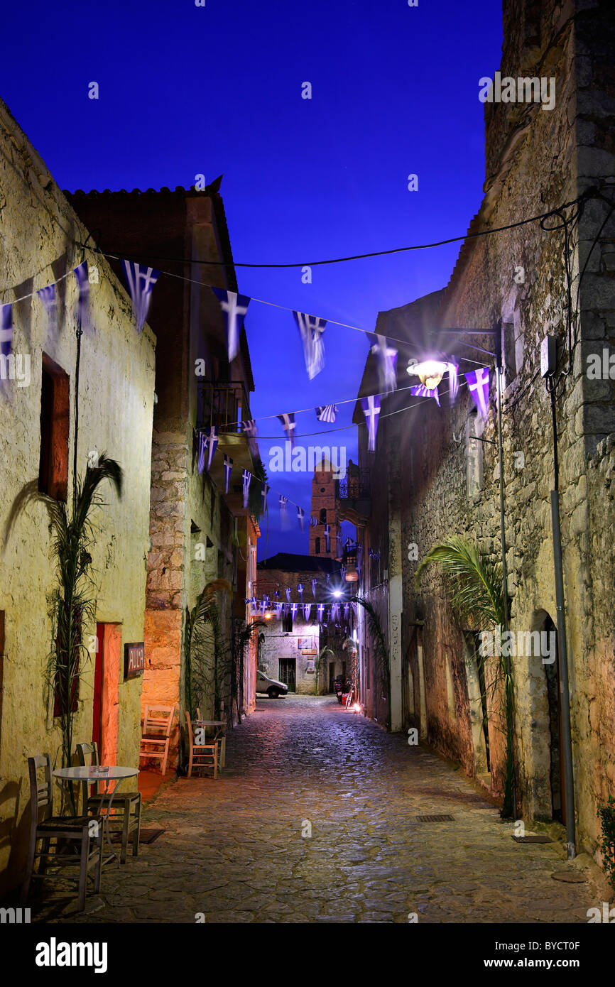 Foto da Areopolis, il vero "capitale" delle mani regione, Laconia prefettura, Peloponneso, Grecia Foto Stock