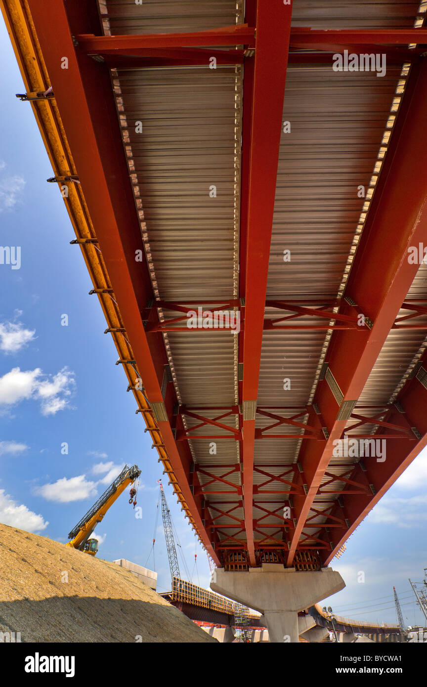 Autostrada costruzione di infrastrutture, I-95, New Haven, Ct. Foto Stock