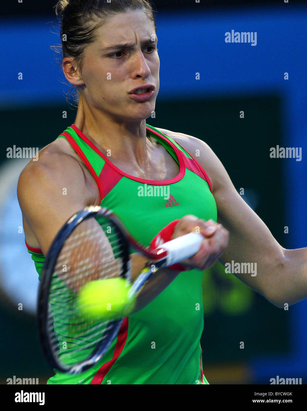 Australian Open di Tennis 2011. Melbourne. Domenica 23.1.2011. Andrea PETKOVIC (GER) . Foto Stock