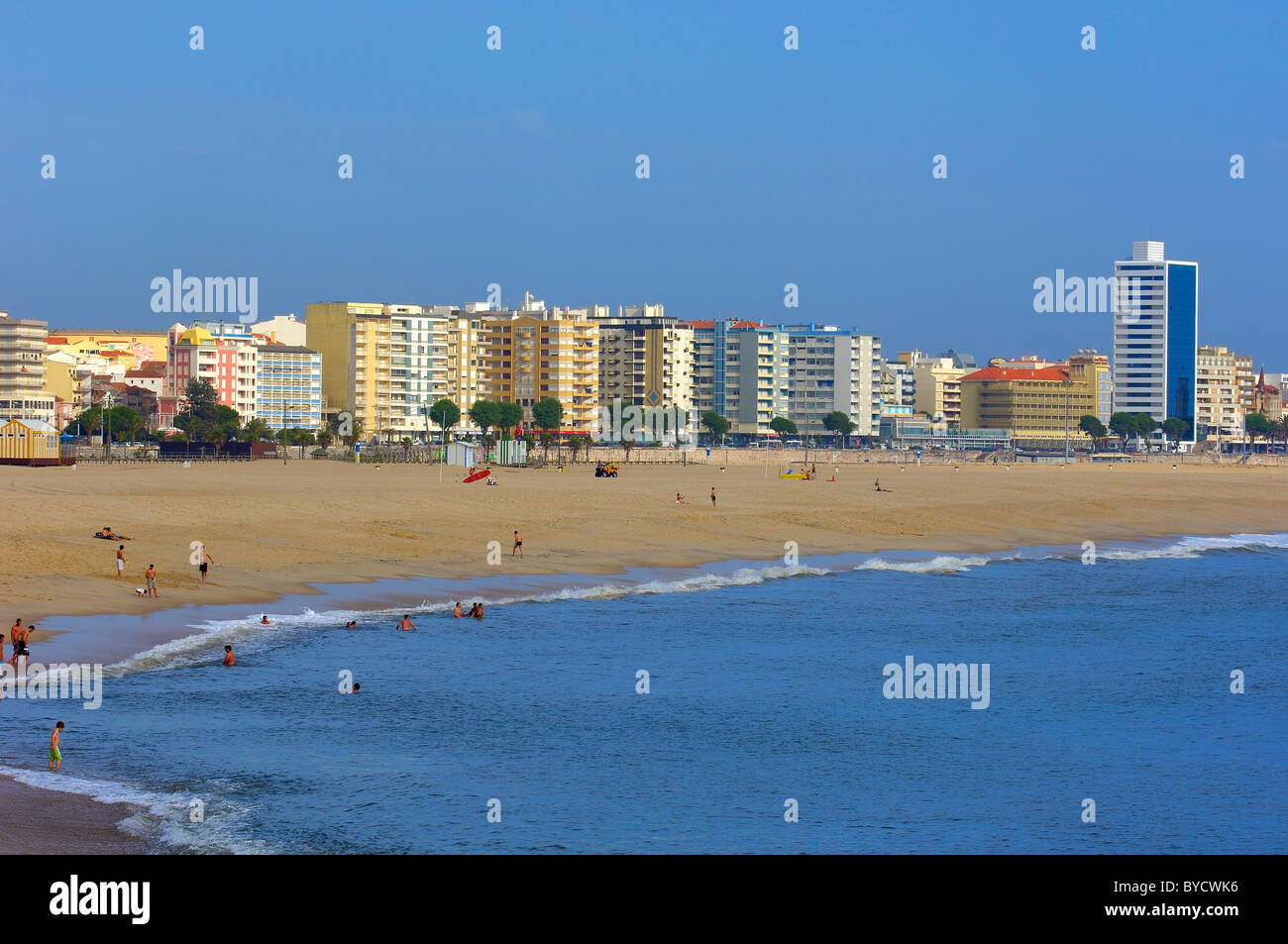 Figueira da Foz beach, Beira Litotal, distretto di Coimbra, Portogallo Foto Stock