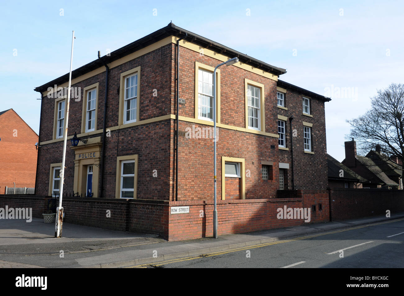 Bilston nel West Midlands England Regno Unito la ex stazione di polizia che era sotto assedio dai rivoltosi nel 1919 Foto Stock