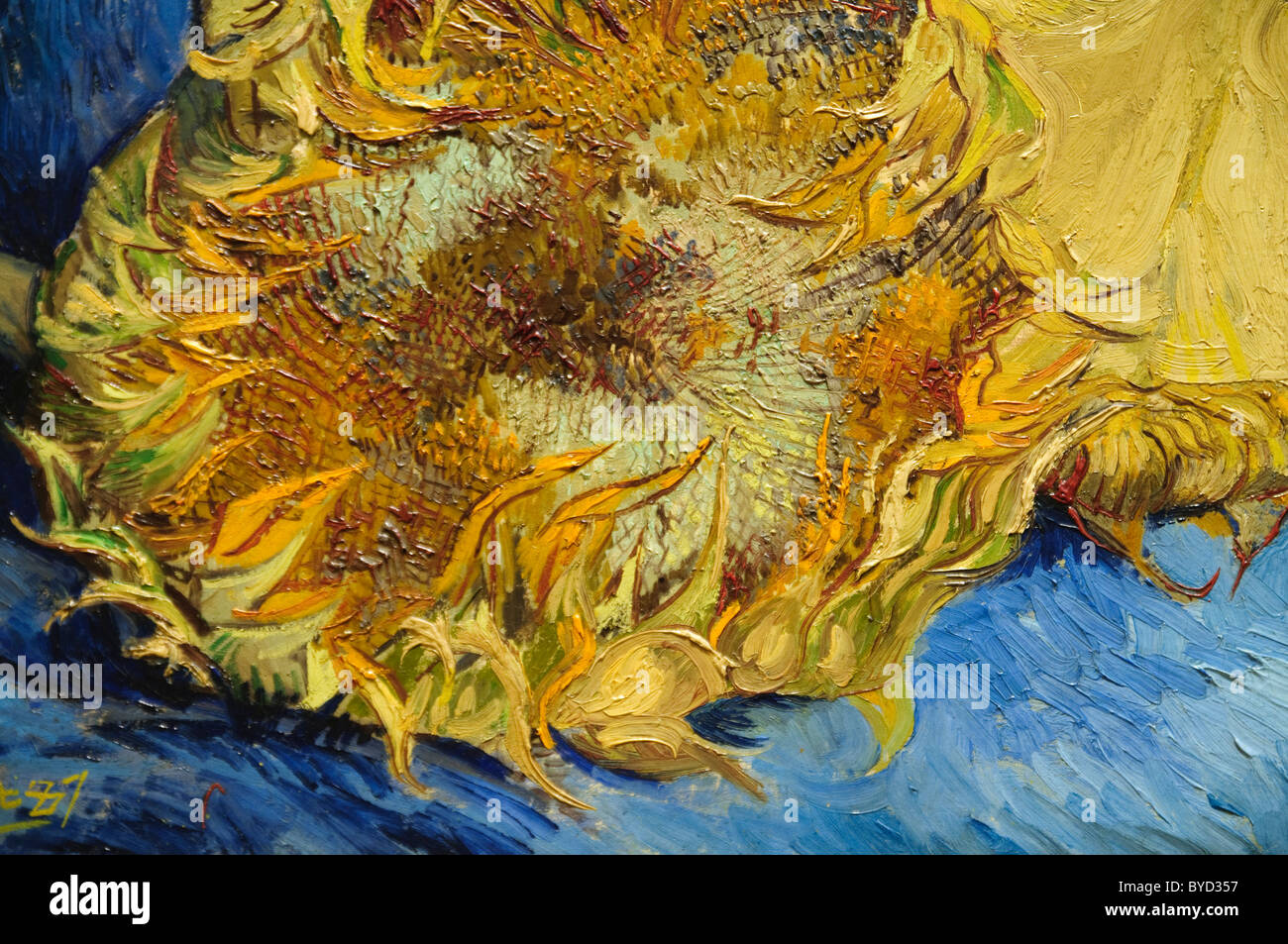 Dettaglio: Girasoli, 1887, di Vincent van Gogh, Foto Stock