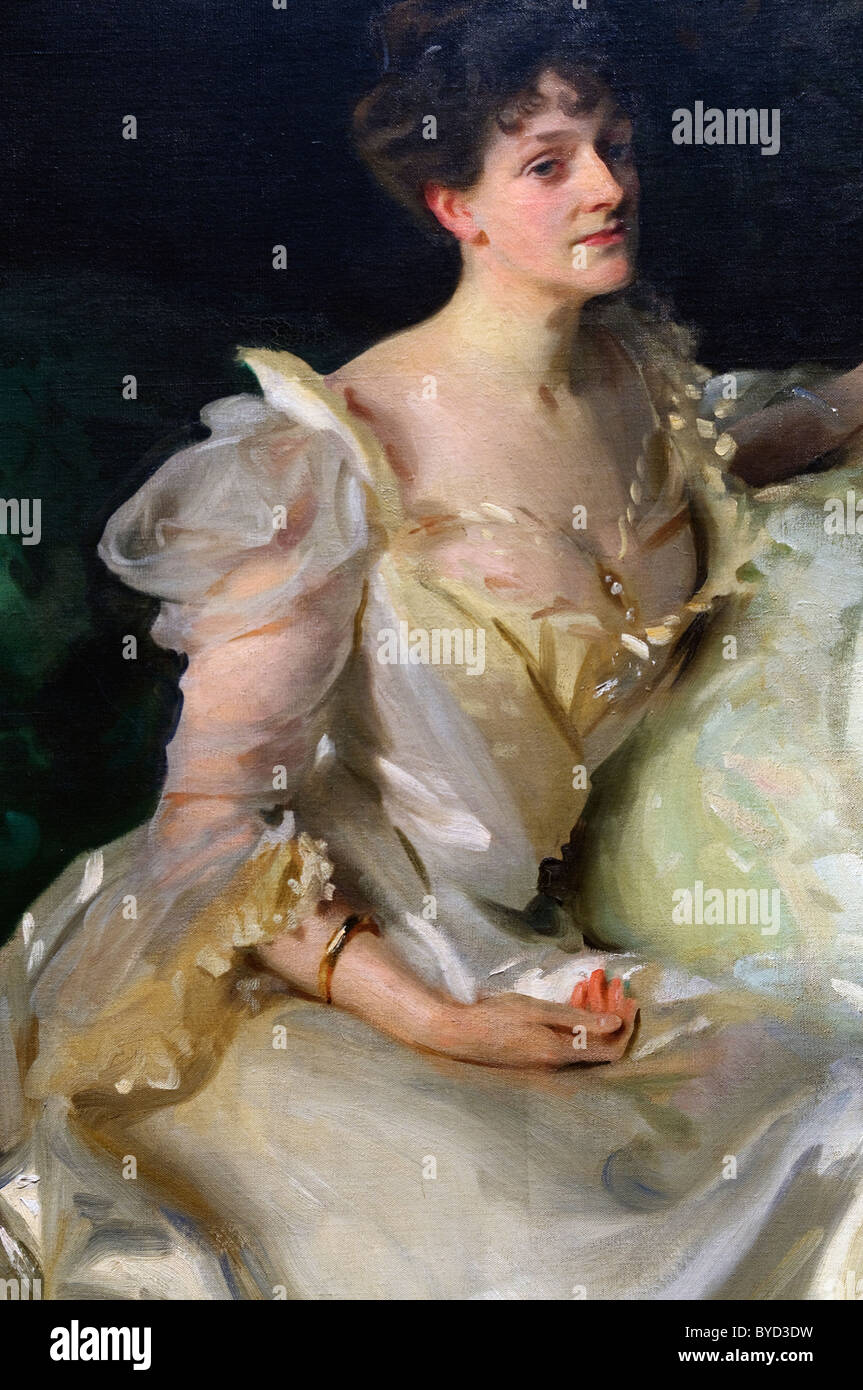 Dettaglio: Il Wyndham Sorelle: Lady Elcho, la sig.ra Adeane, e la Sig.ra Tennant, 1899, da John Singer Sargent Foto Stock