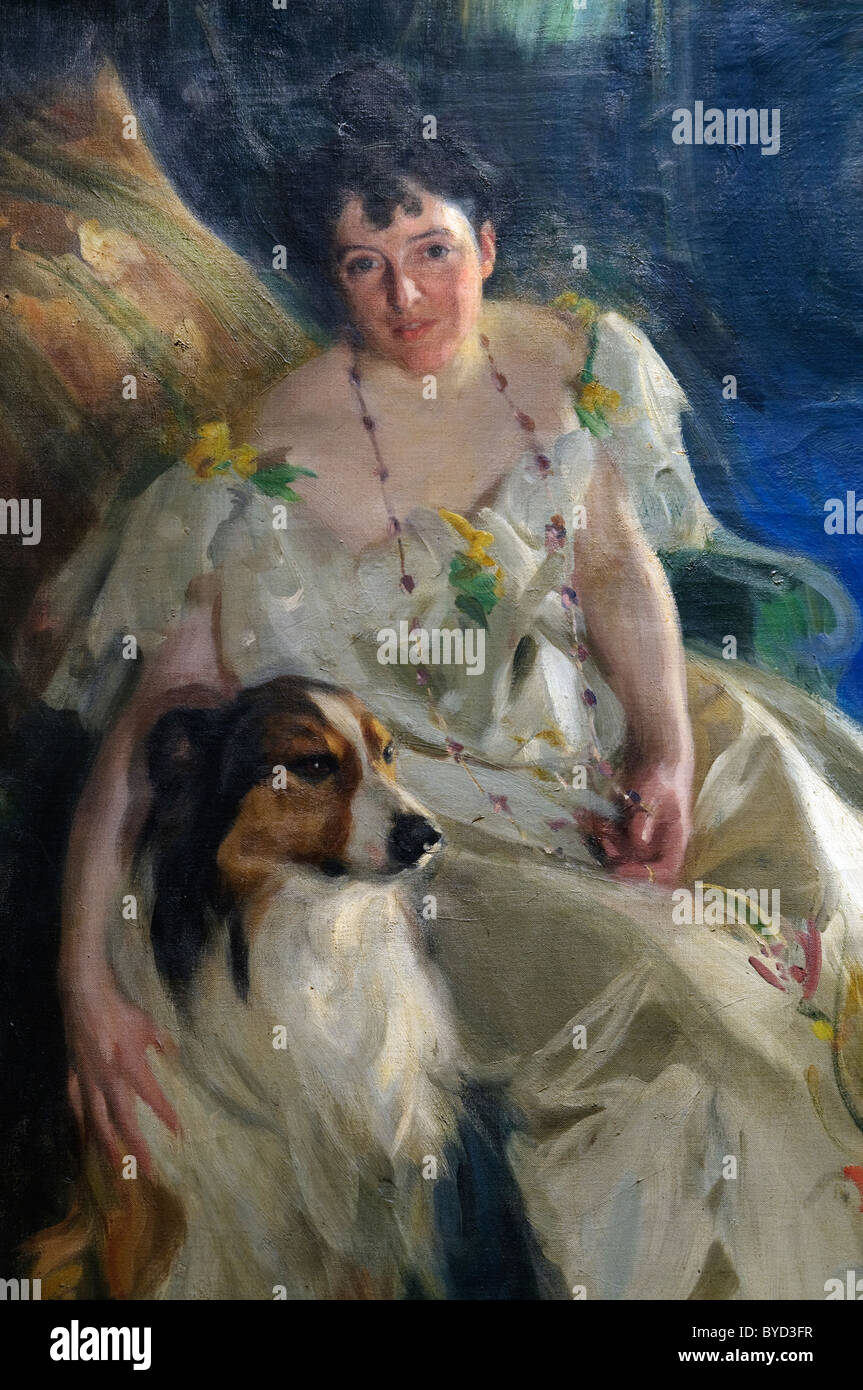 Dettaglio: Sig.ra Walter Rathbone Bacon (Virginia Purdy, morto 1919), 1897 da Anders Leonard Zorn Foto Stock