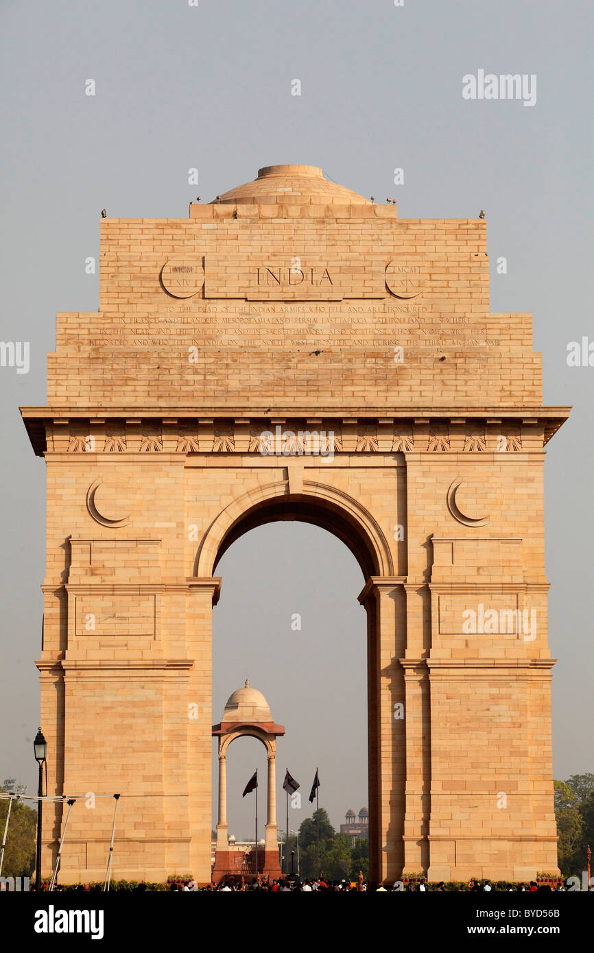 India Gate, Delhi, Uttar Pradesh, India del Nord, India, Asia Foto Stock
