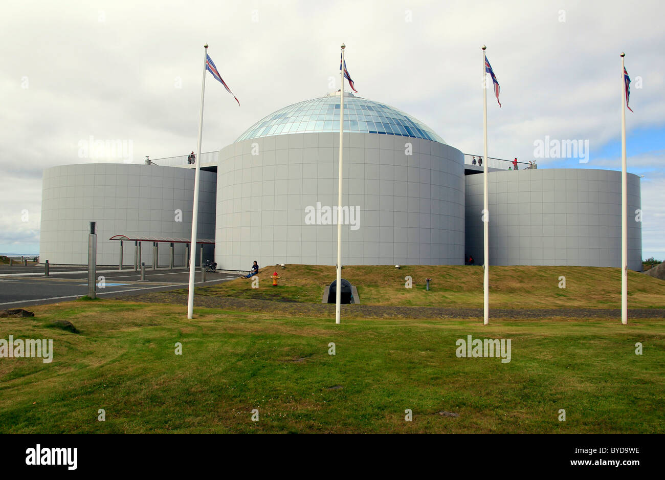 Palazzo Perlan, serbatoi di accumulo dell'acqua calda, Reykjavik, Islanda, Europa Foto Stock