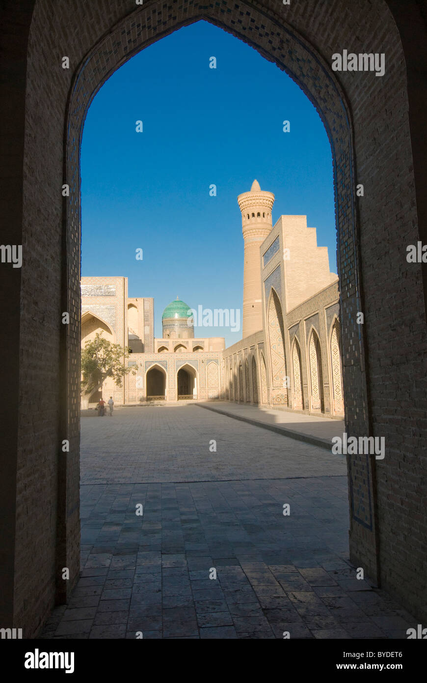 La Moschea Kalon, Bukhara, Uzbekistan in Asia centrale Foto Stock