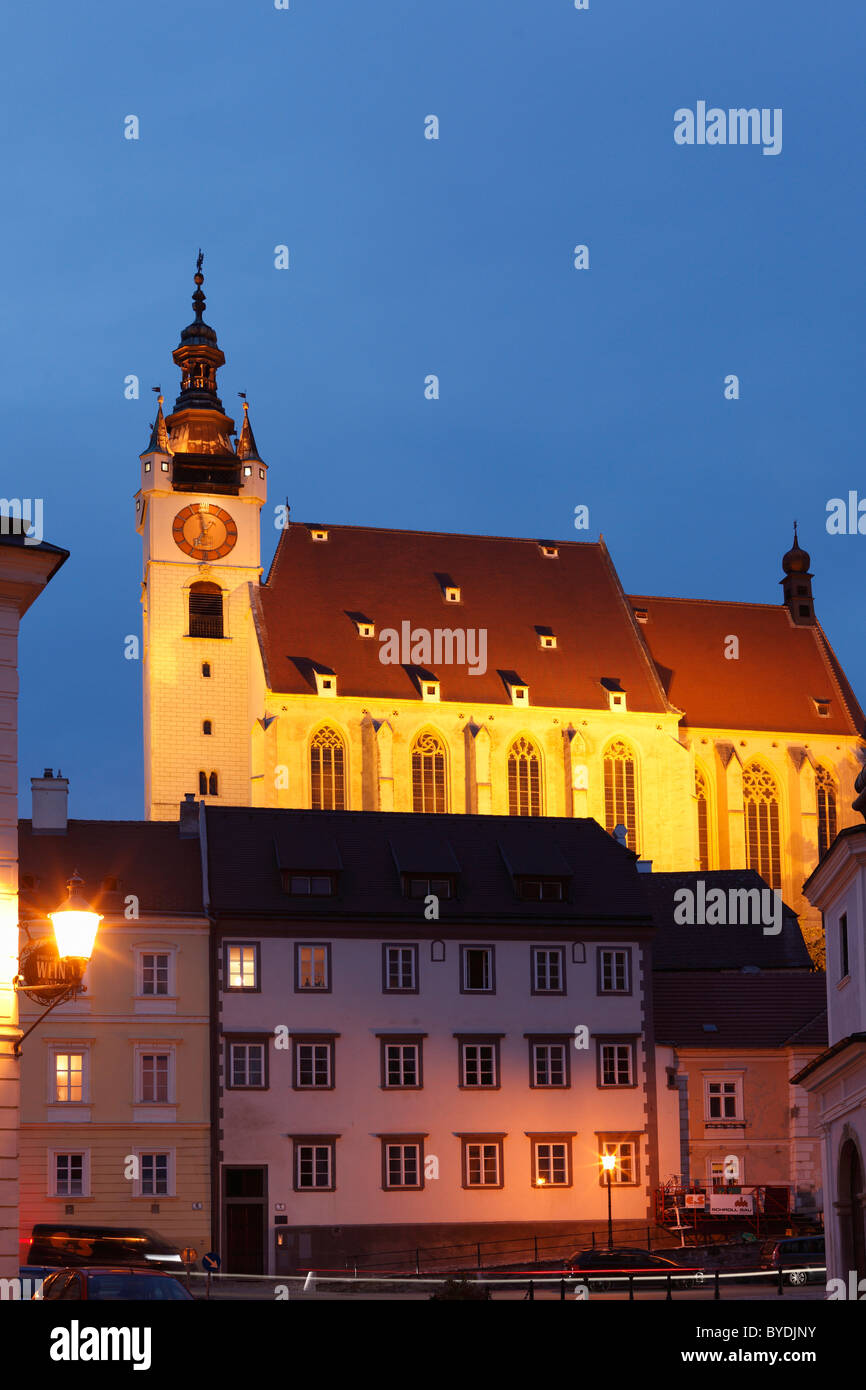 Chiesa Piaristenkirche, Krems, Wachau, regione Waldviertel, Austria Inferiore, Austria, Europa Foto Stock