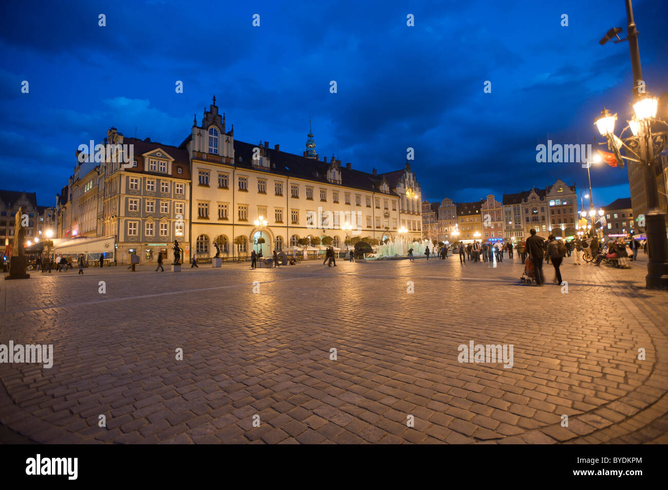 Rynek, la piazza del mercato, Wroclaw, Bassa Slesia, Polonia, Europa Foto Stock