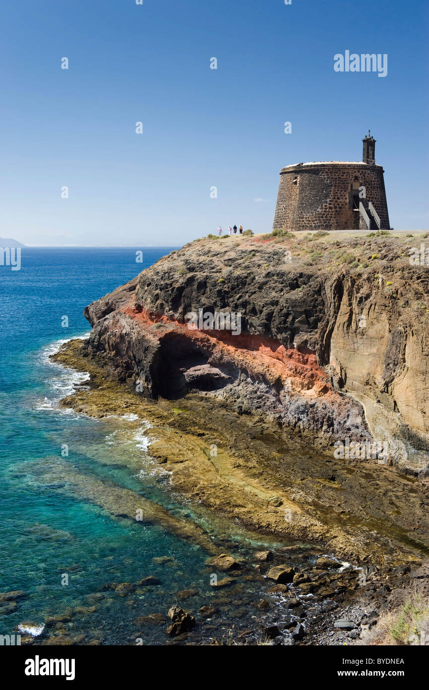 Fort, El Castillo, museo, Playa Blanca, Lanzarote, Isole Canarie, Spagna, Europa Foto Stock