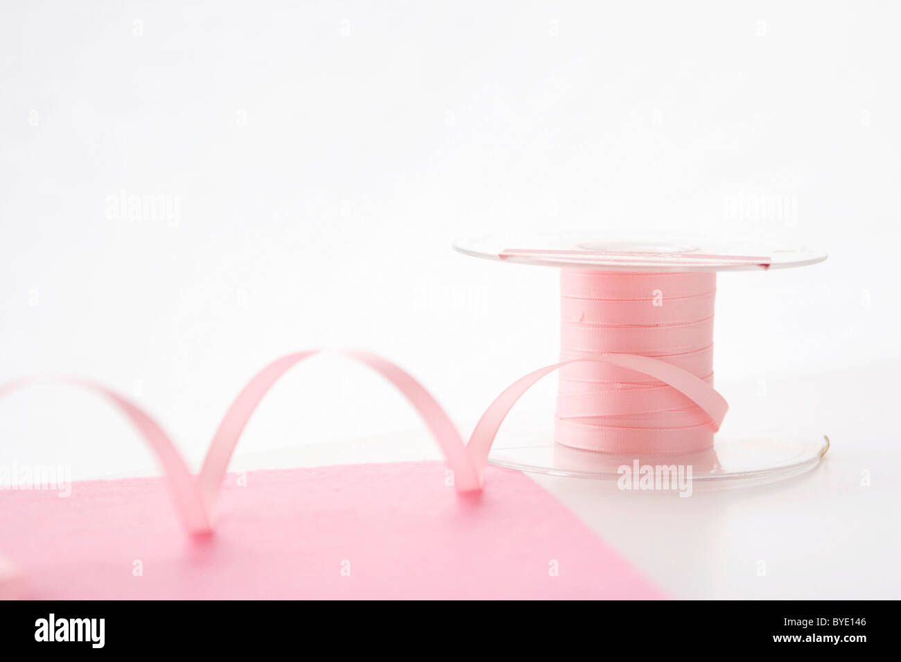 Pink Ribbon regalo Foto Stock