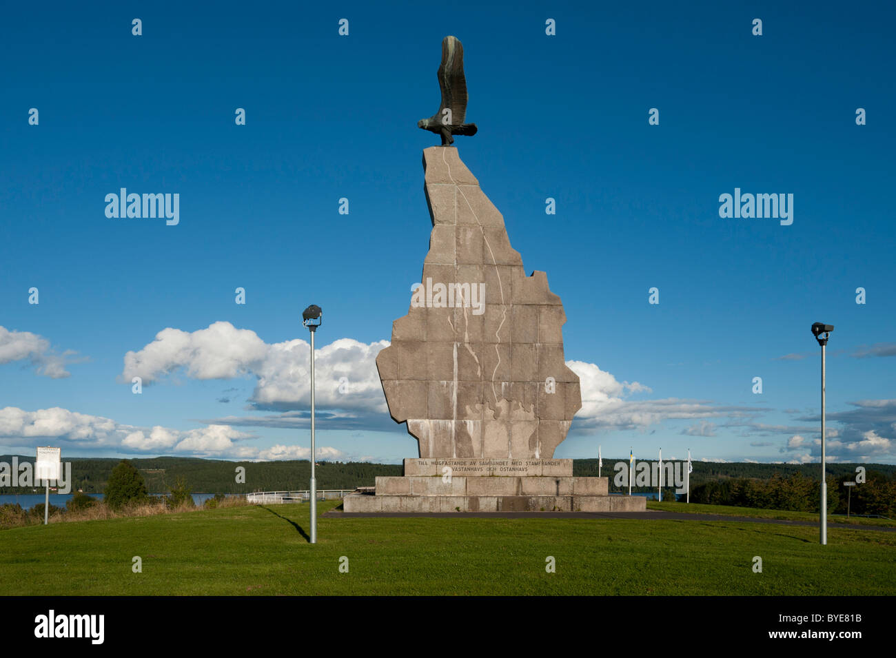 Monumento Stamfraende, Sunne, Vaermland, Svezia, Europa Foto Stock