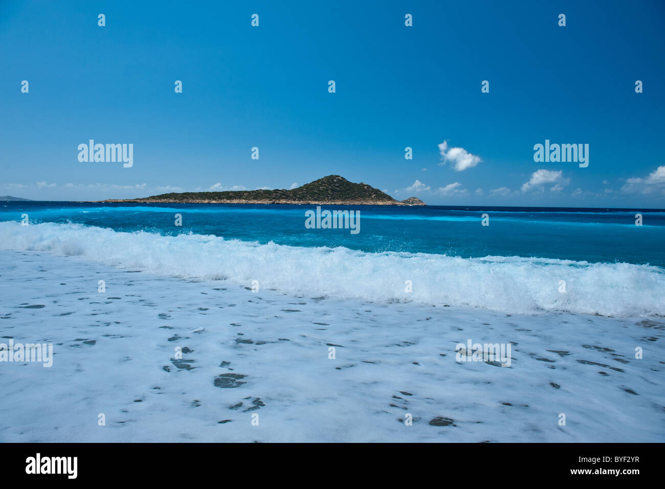 Spiaggia di Kaputas vicino a Kalkan e Kas in Turchia Foto Stock