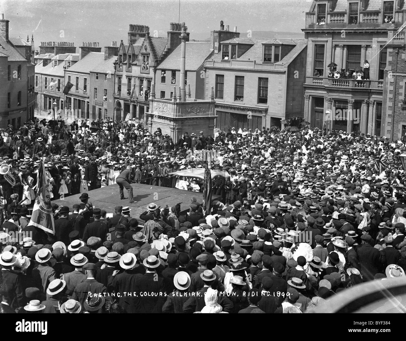 Fusione colori Selkirk Equitazione comune 1899 Foto Stock