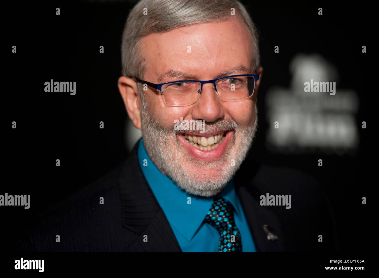 Critico cinematografico e blogger Leonard Maltin Foto Stock