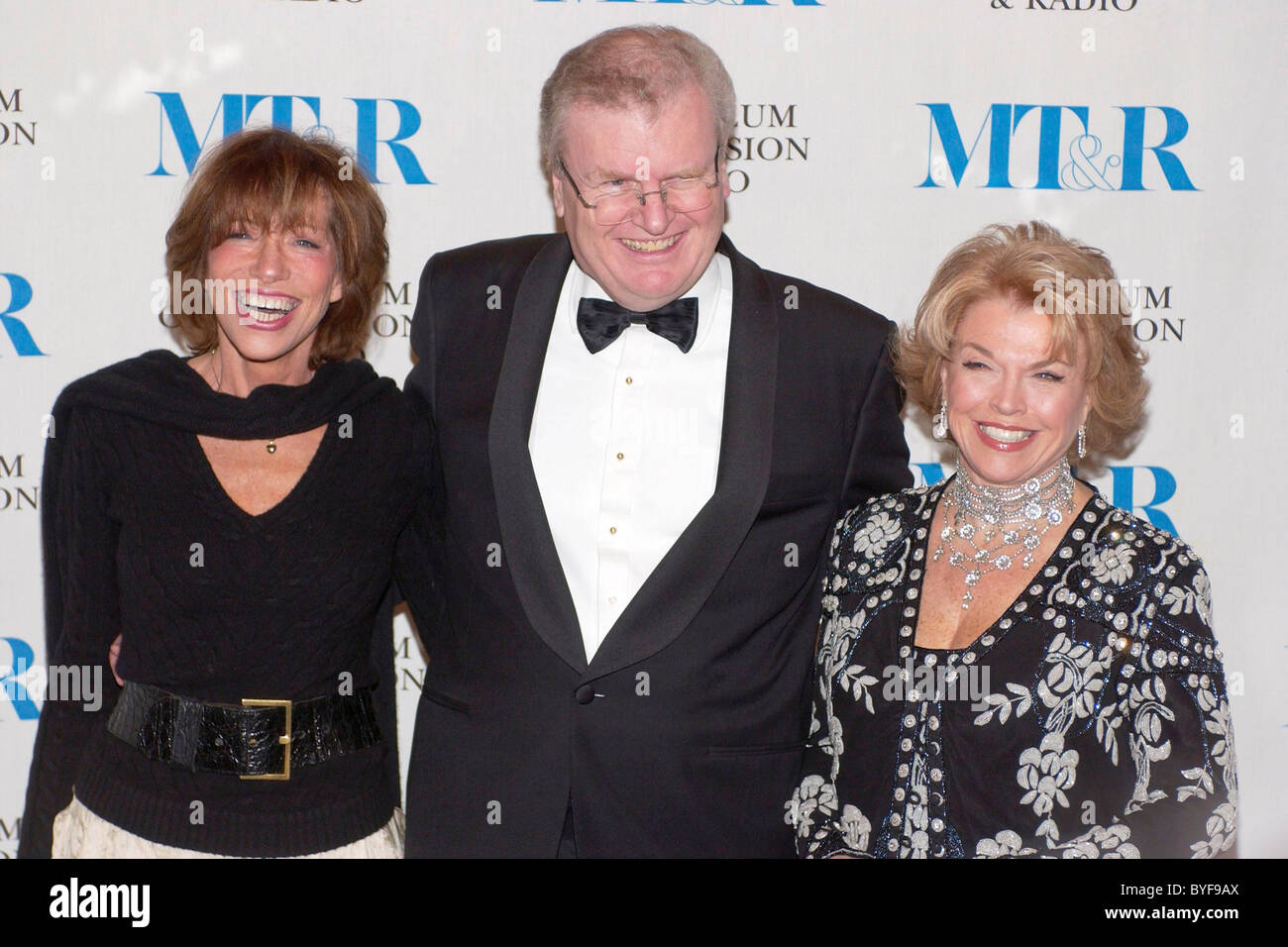 Carly Simon, Howard Stringer, Pat Mitchell il Museo della Radio e della televisione del Gala annuale tenutasi al Waldorf Astoria di New Foto Stock