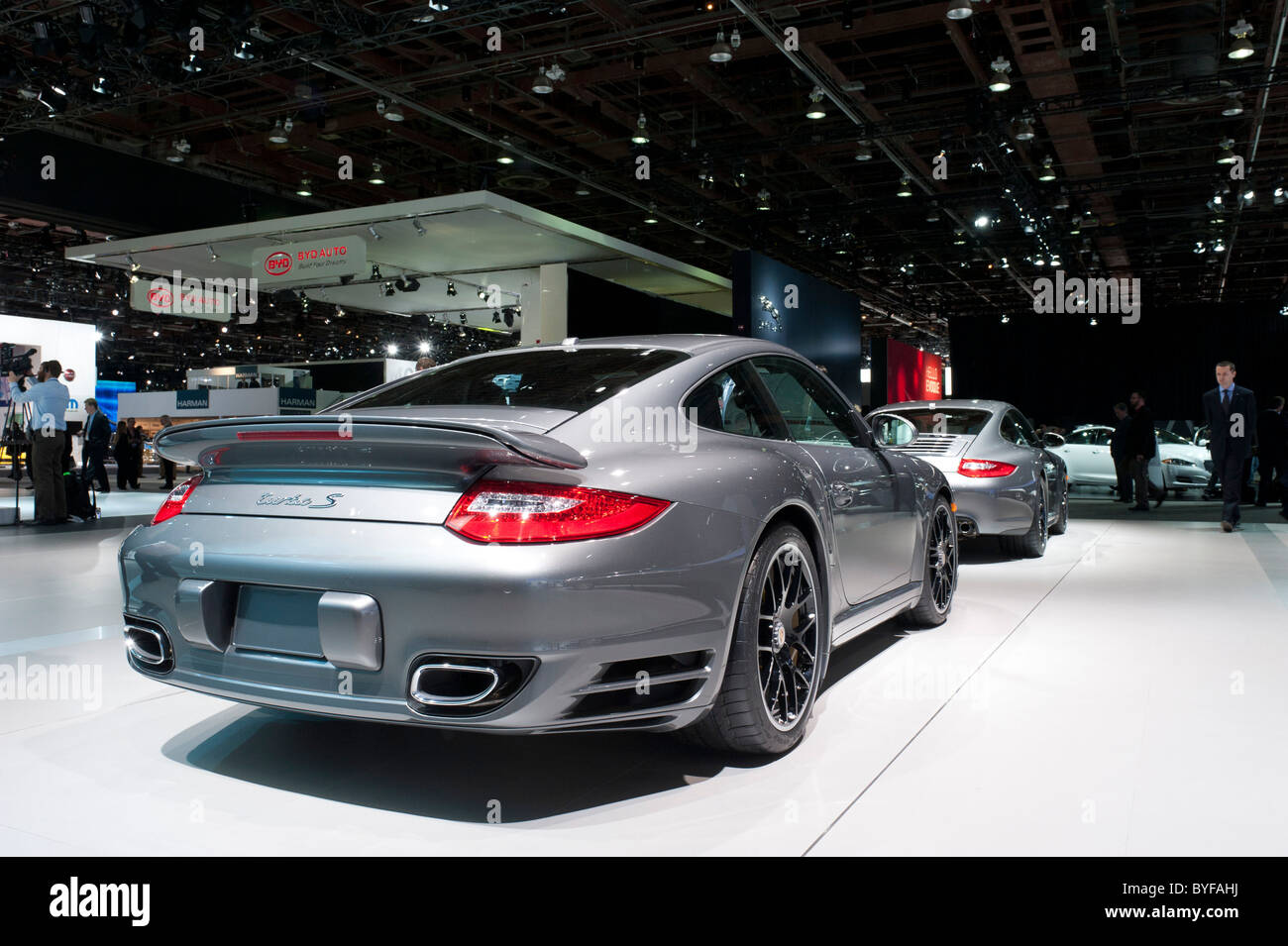 Porsche 911 Turbo S al 2011 North American International Auto Show di Detroit Foto Stock