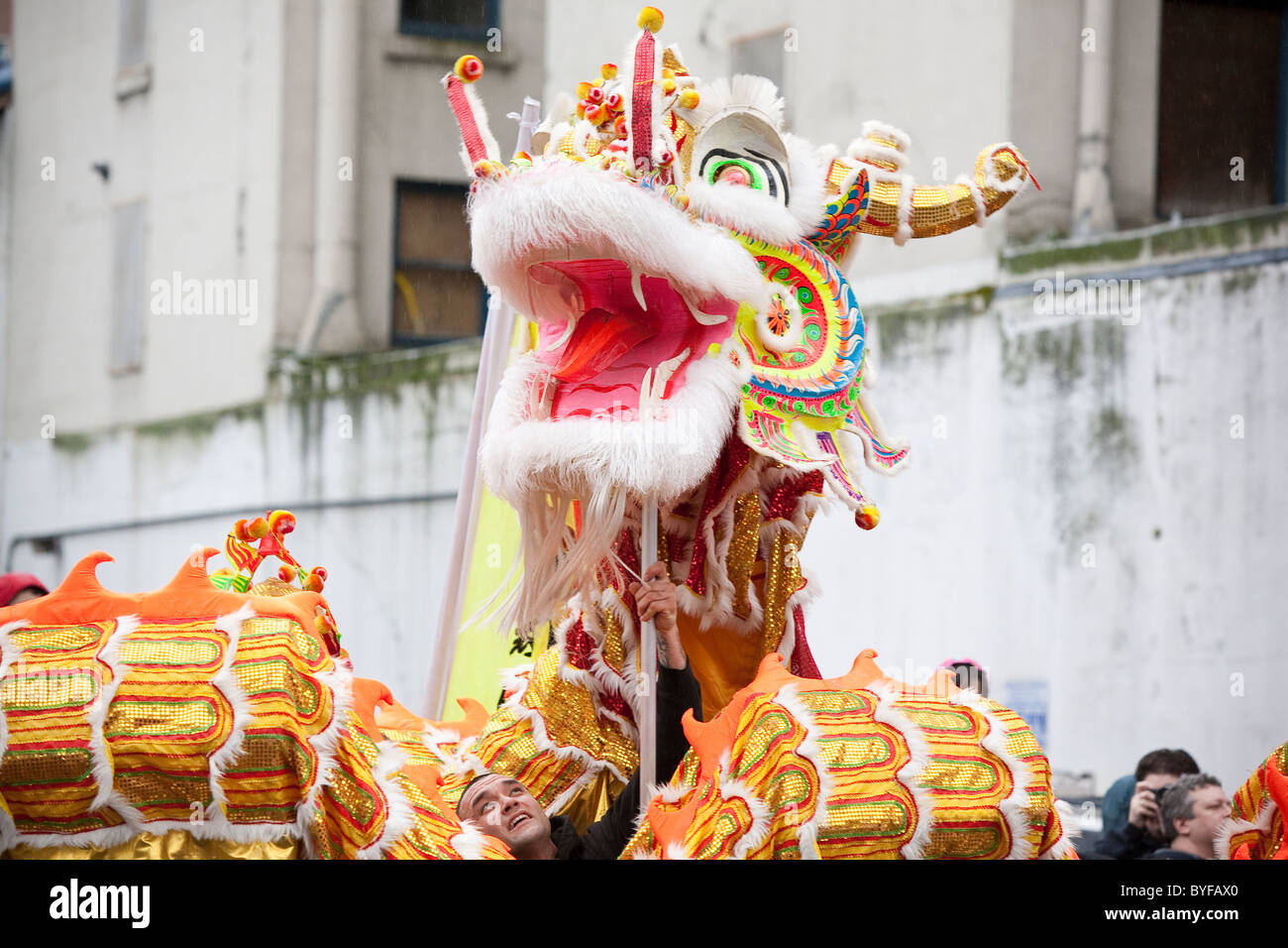 Il quartiere Chinatown-International 2011 capodanno nuovo anno lunare celebrazione - Seattle, Washington Foto Stock