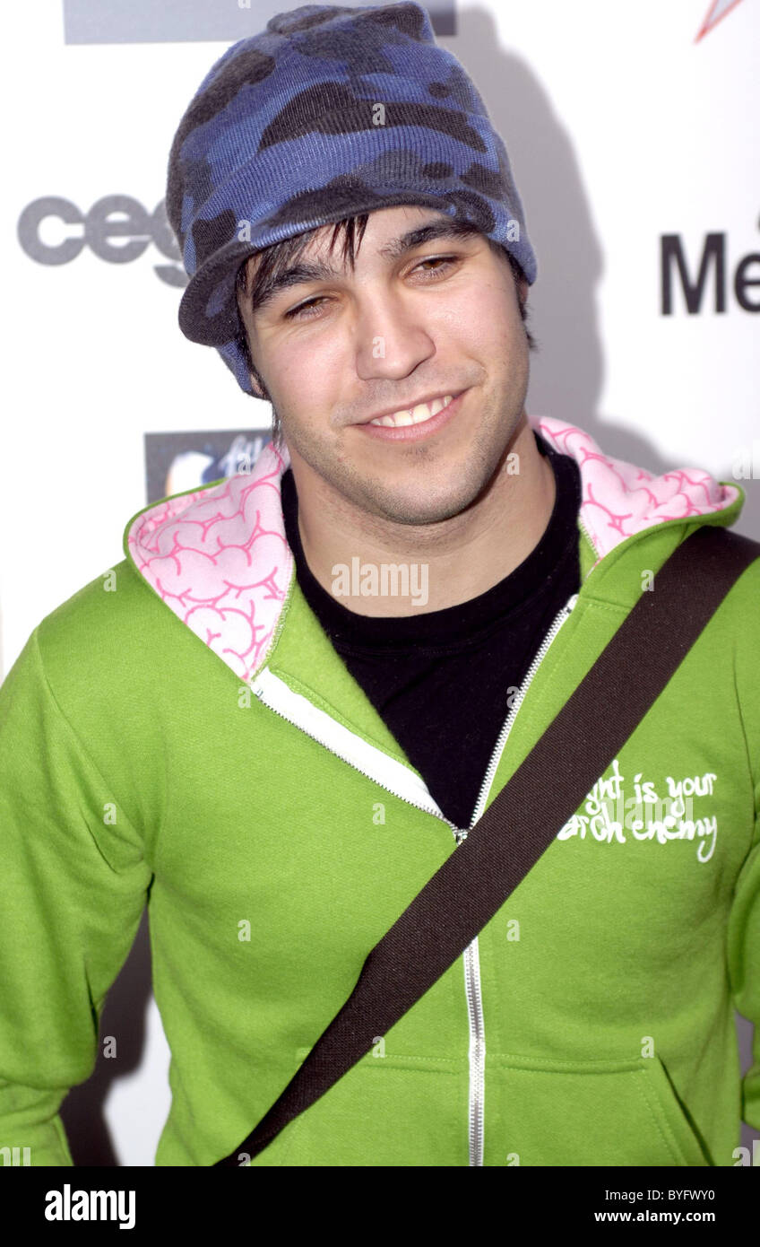 Pete Wentz presso il Fall Out Boy record release party ospitato da Shag Hollywood, California - 16.02.07 Foto Stock