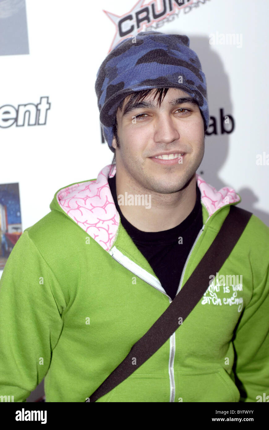 Pete Wentz presso il Fall Out Boy record release party ospitato da Shag Hollywood, California - 16.02.07 Foto Stock