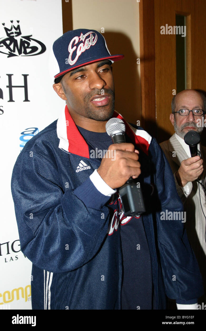 DJ Clue old school Hip Hop evento al corpo inglese  arrivi a Las Vegas, Nevada - 16.02.07 Foto Stock