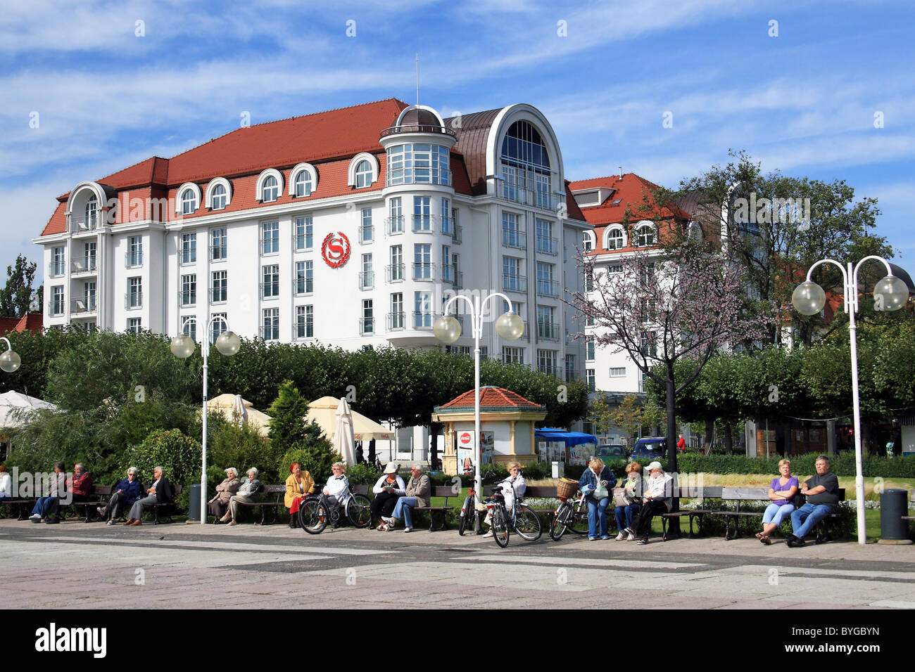 Lo Sheraton Hotel di Sopot, Polonia. Foto Stock