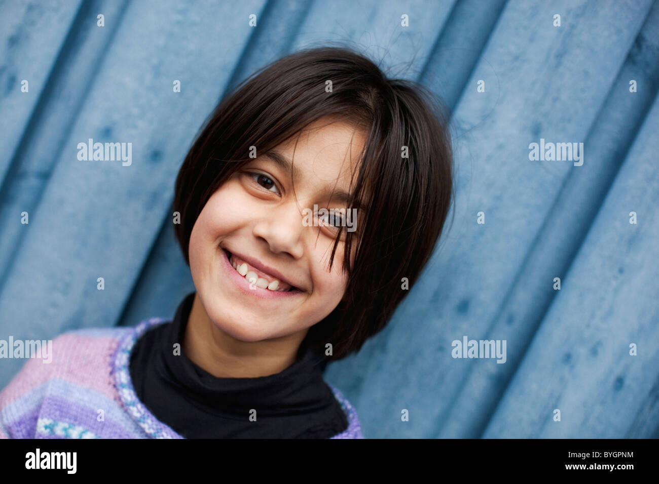 Ritratto di ragazza sorridente Foto Stock