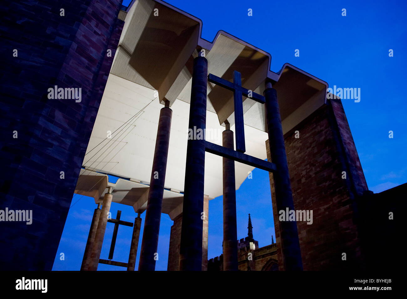 Coventry Cathedral, Warwickshire, Inghilterra Foto Stock