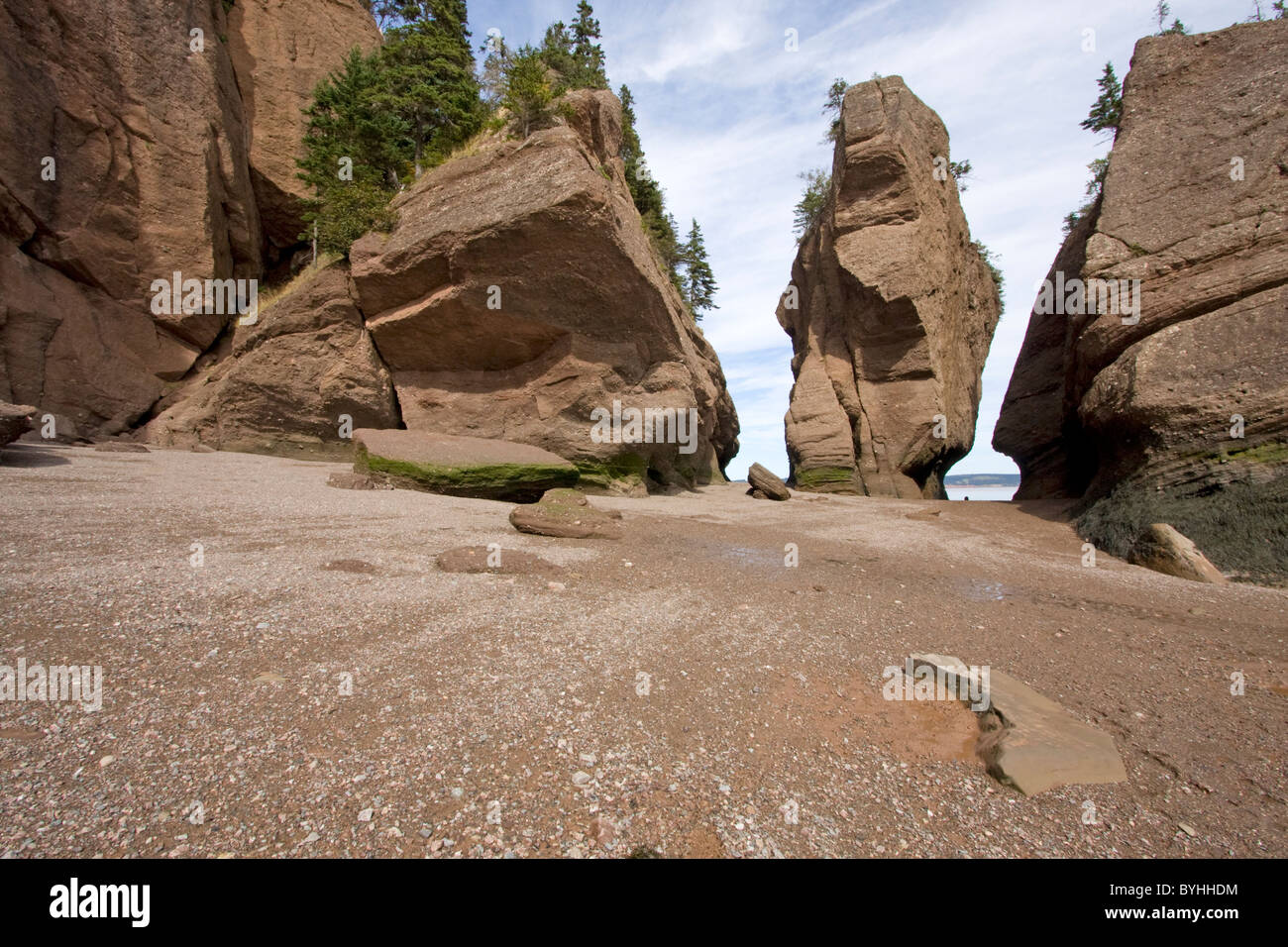 Hopewell rocce a bassa marea, New Brunswick, Canada Foto Stock