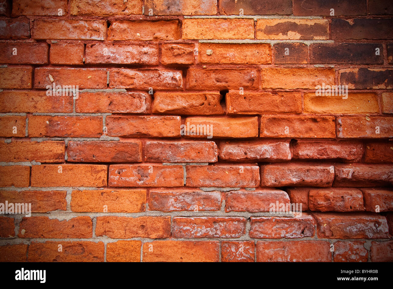 Muro di mattoni. Foto Stock