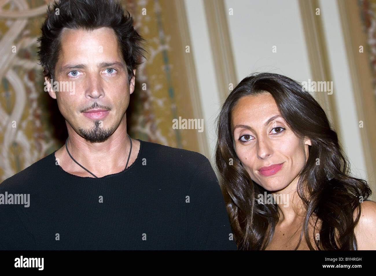 Chris Cornell e Vicky Karayiannis Vegas Grand Prix Gala Benefico tenuto presso il Bellagio Hotel and Casino Las Vegas, Nevada - Foto Stock