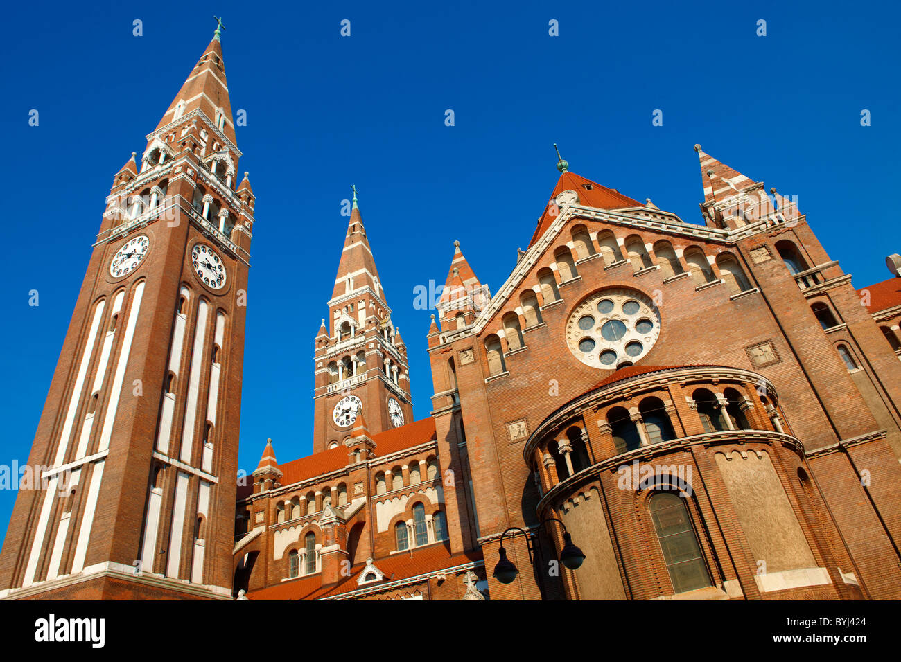 Voitive Cattedrale di Szeged, Piazza Dom, Ungheria Foto Stock