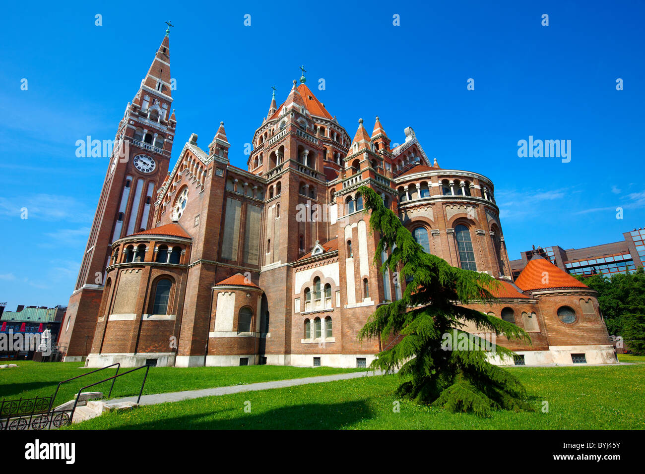 Voitive Cattedrale di Szeged, Piazza Dom, Ungheria Foto Stock