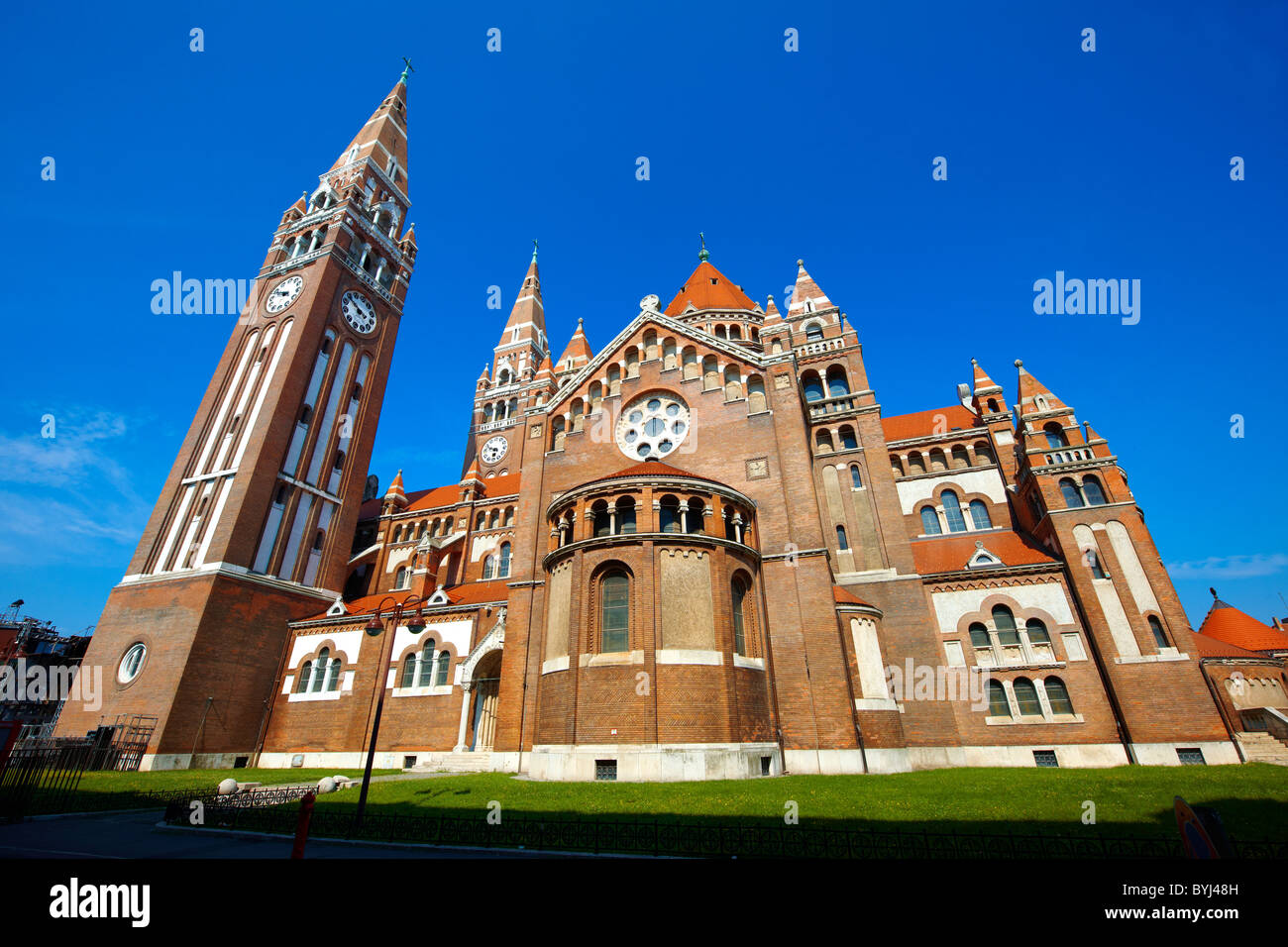 Voitive Cattedrale di Szeged, Piazza Dom, Ungheria Foto Stock