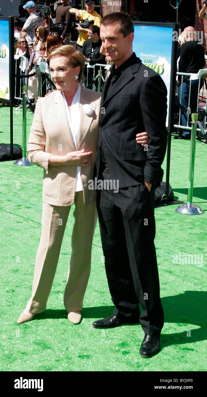 Dame Julie Andrews, Rupert Everett 'Shrek il terzo' Los Angeles Premiere - Red Carpet tenutosi al Mann Village Theatre di Westwood, Foto Stock