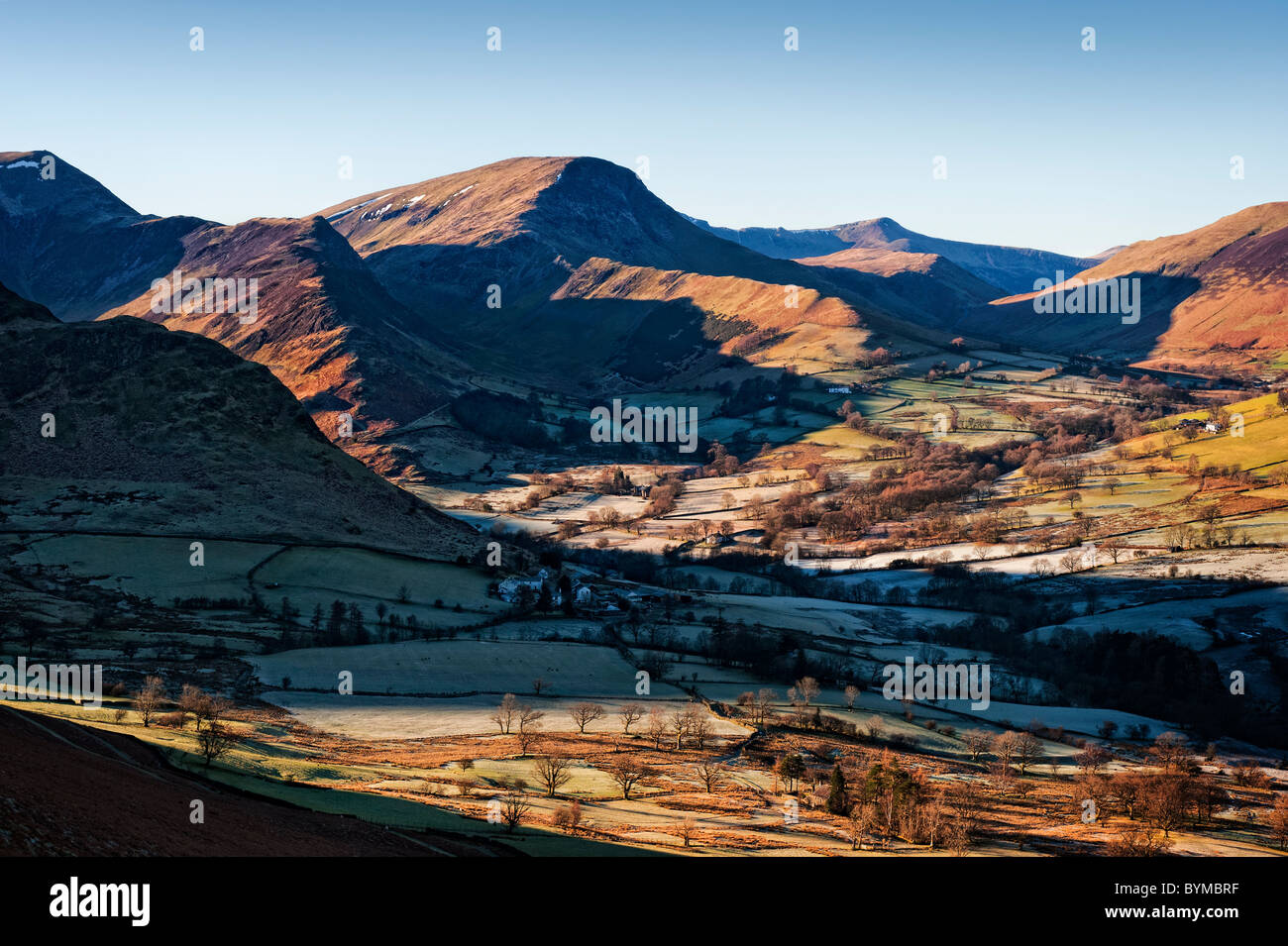 Newlands Valley e Robinson Foto Stock