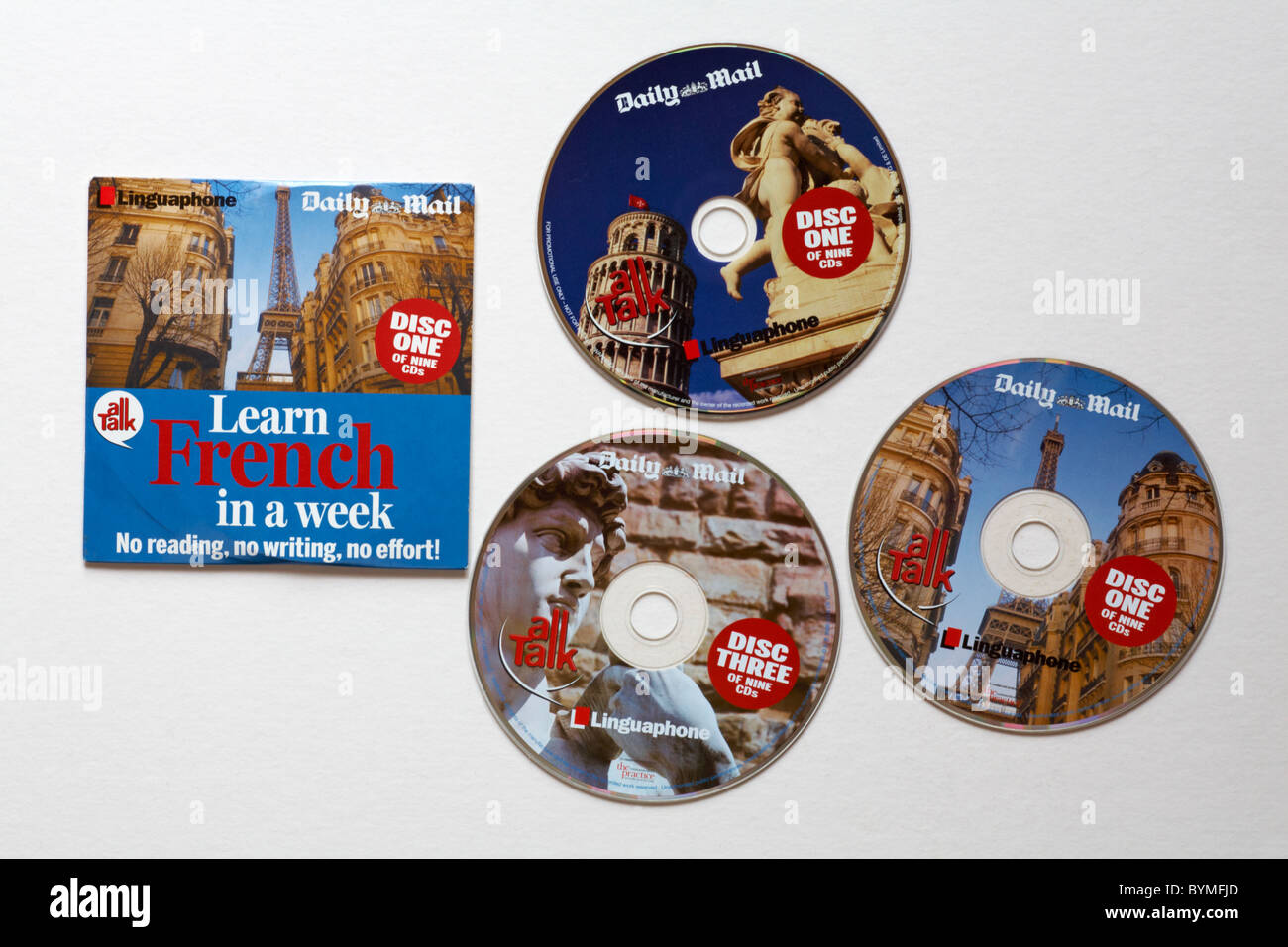 Free CD lingua dato via con il Daily Mail Foto Stock