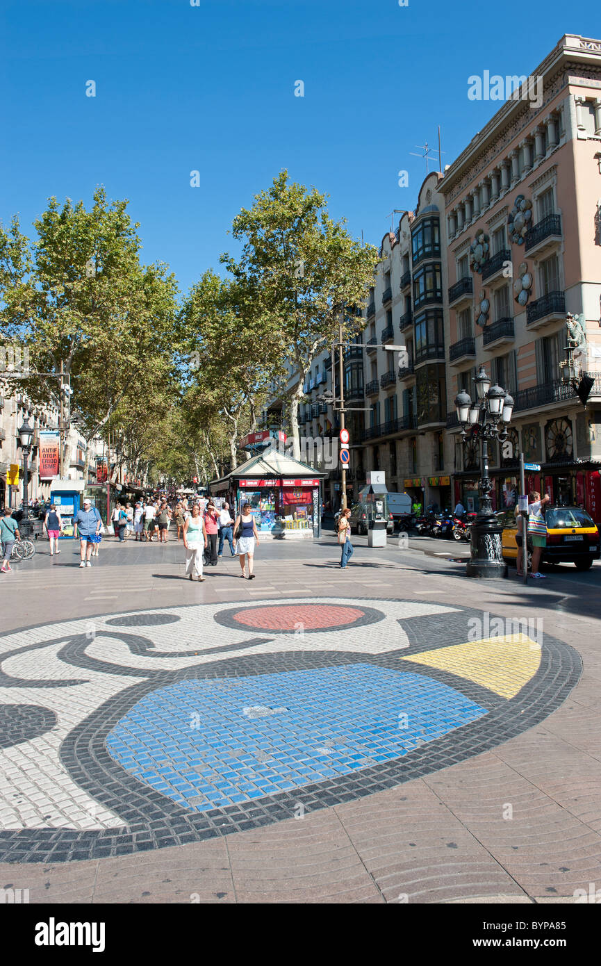 La Rambla Barcellona Spagna Foto Stock